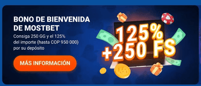 Mostbet - bonos y códigos promocionales en Colombia